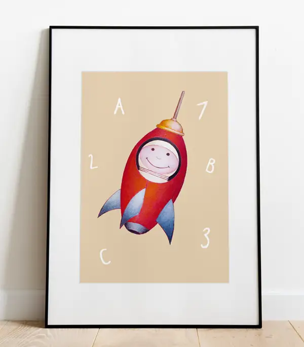 ART PRINT - Schulkind