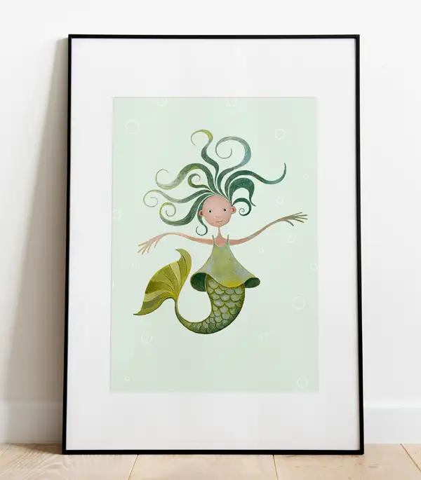 ART PRINT - Meerjungfrau